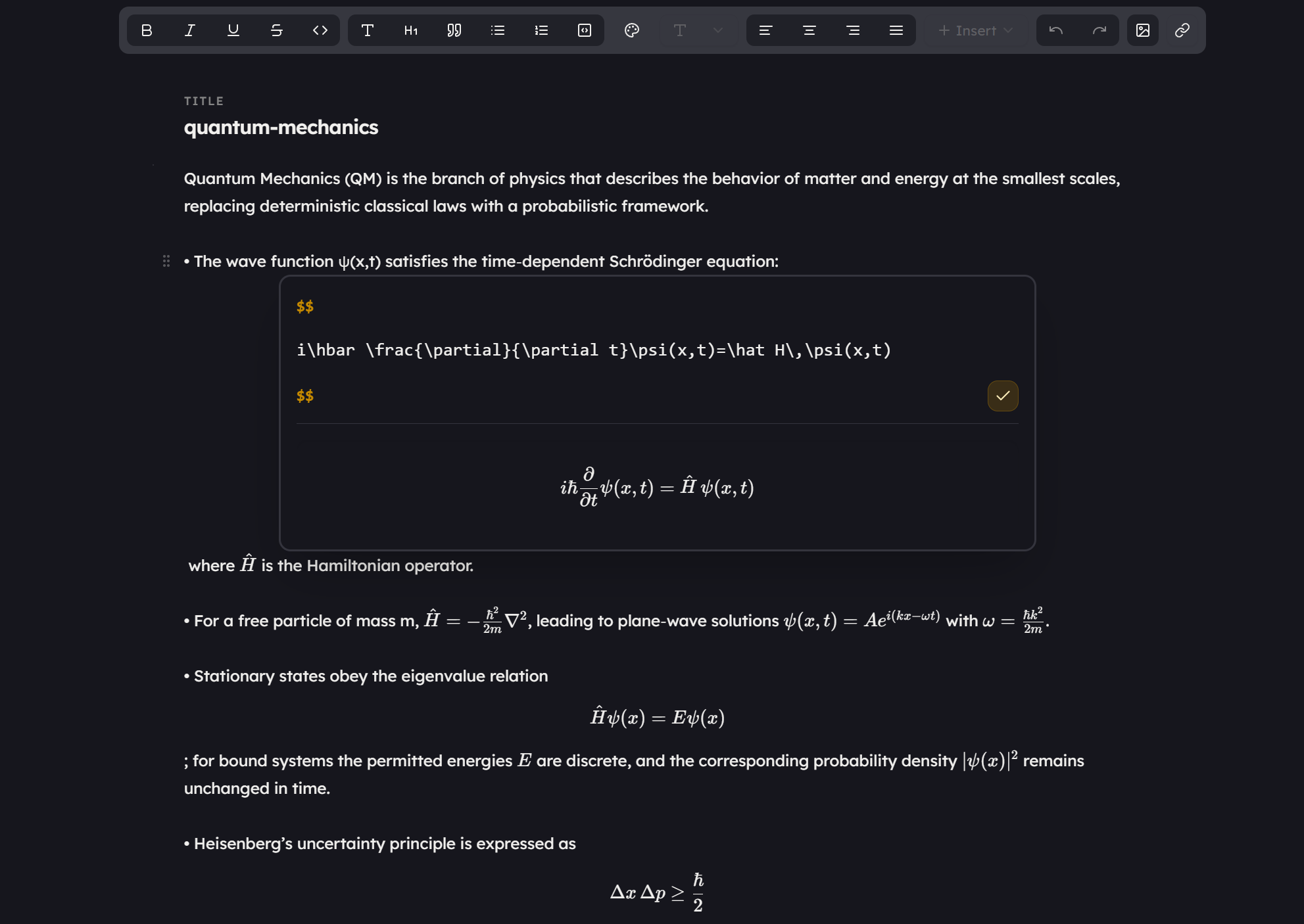 FlowwState Editor with Equation Support